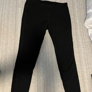 Athleta Chaturanga Fleece Lined Tights Medium Black